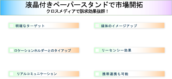 �t���t���y�[�p�[�X�^���h�ŐV�s��J��@�f�W�^���T�C�l�[�W�̉��p��