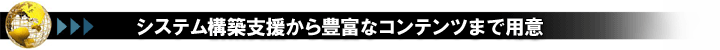 �V�X�e���\�z�x������L�x�ȃR���e���c�܂ŗp��